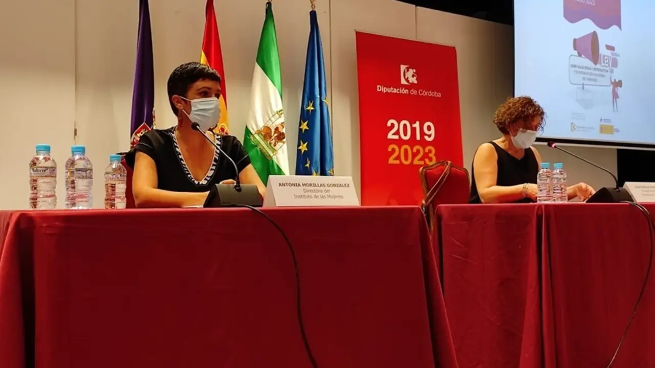 La directora del Instituto de las Mujeres, Mar&iacute;a Antonia Morillas, en la Diputaci&oacute;n de C&oacute;rdoba.