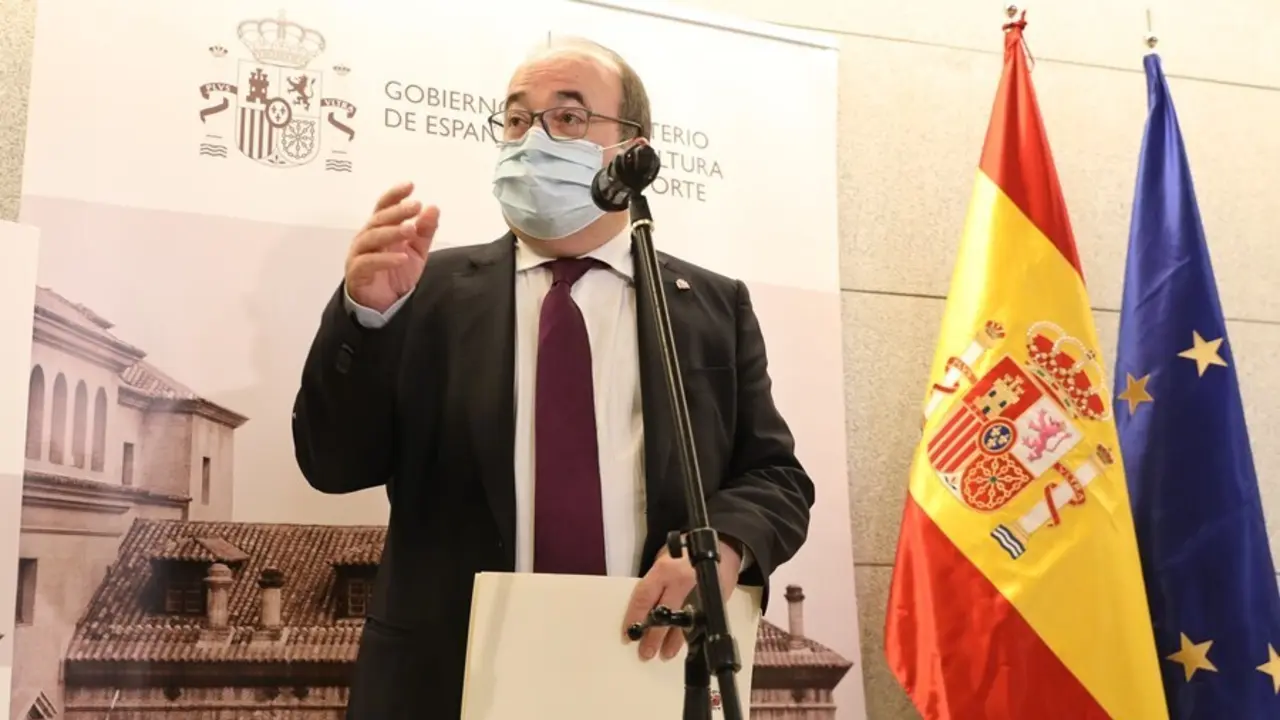 El ministro de Cultura y Deporte, Miquel Iceta