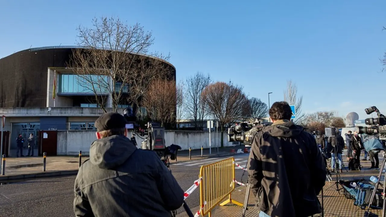 Archivo - Sede de la Audiencia Nacional en San Fernando de Henares (Madrid) durante el juicio por la presunta 'caja b' del PP.