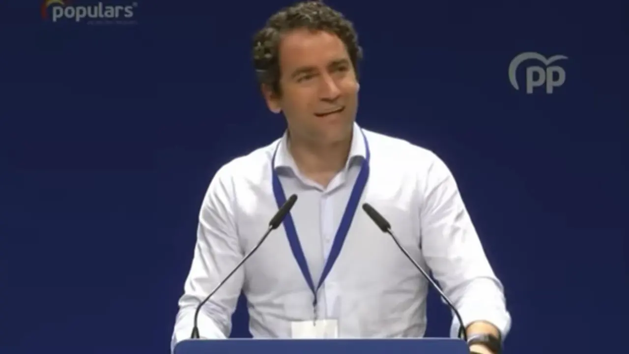 El secretario general del PP, Teodoro Garc&iacute;a Egea, en el 16 Congreso Auton&oacute;mico de la formaci&oacute;n en Baleares.