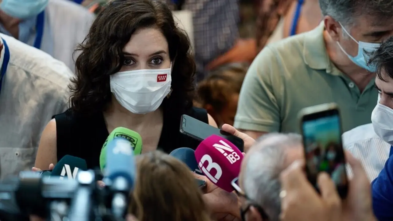 La presidenta de la Comunidad de Madrid, Isabel D&iacute;az Ayuso, en Mallorca.