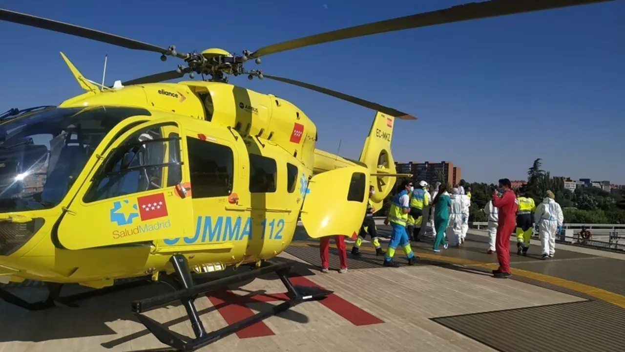 Helic&oacute;ptero del Summa 112 Comunidad de Madrid