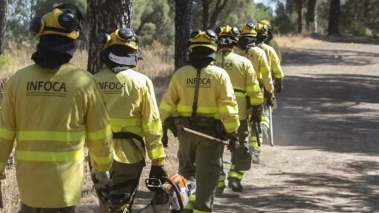 Bomberos del Infoca.