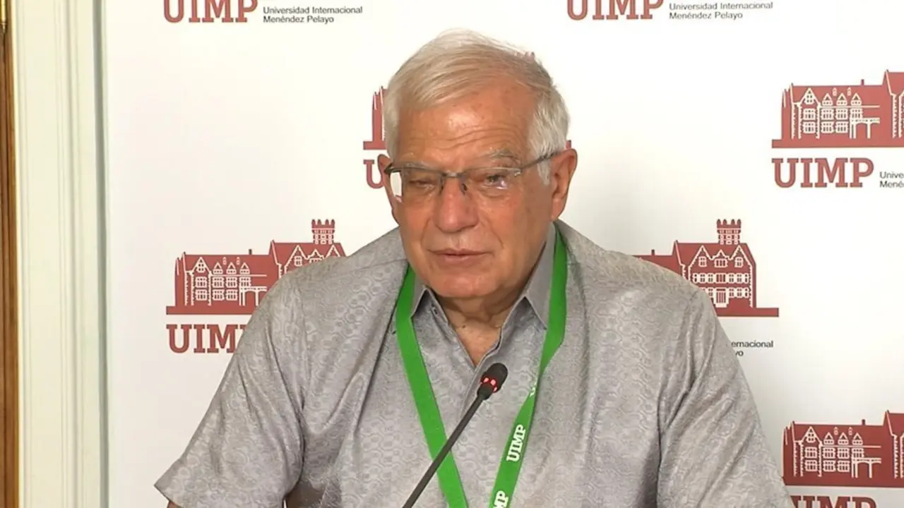 El Alto Representante de la Uni&oacute;n para Asuntos Exteriores y Pol&iacute;tica de Seguridad, Josep Borrell,  en Santander.