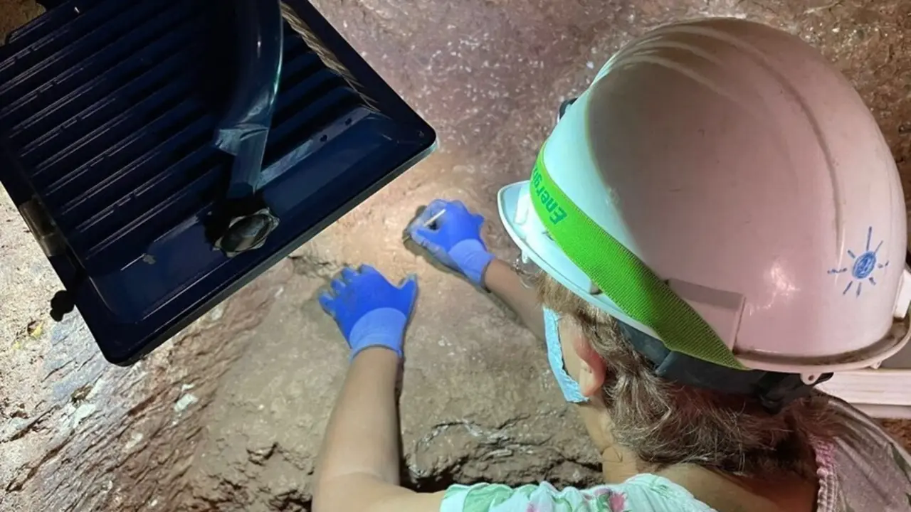 Imagen de los trabajos desarrollados en la Cueva Victoria
