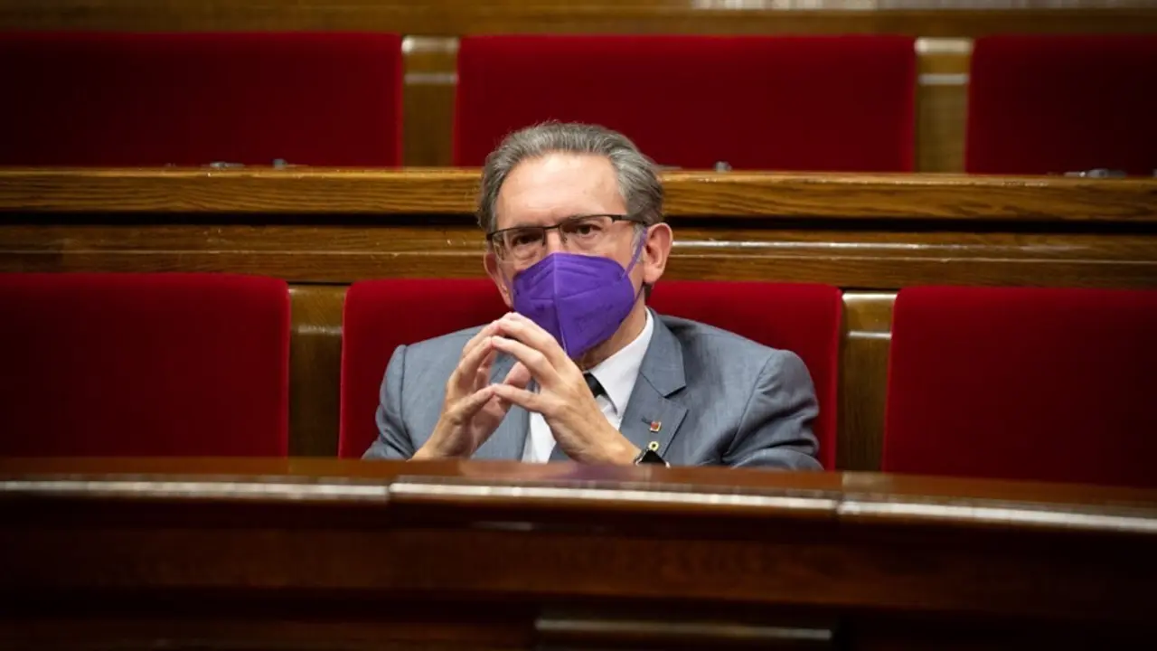 El conseller de Econom&iacute;a de la Generalitat, Jaume Gir&oacute;, durante un Pleno en el Parlament de Catalunya, a 22 de julio de 2021, en Barcelona, Catalunya (Espa&ntilde;a). La sesi&oacute;n de hoy es una continuaci&oacute;n de las de ayer y el martes 20. En el pleno de este mi&eacute;rcol