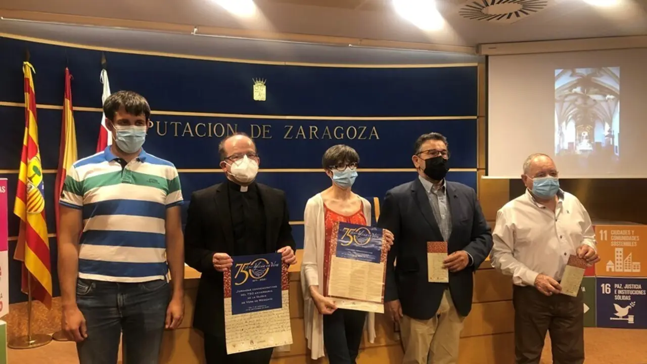 Presentaci&oacute;n del programa de actividades del 750&ordm; aniversario de la iglesia de la Natividad, en Vera de Moncayo