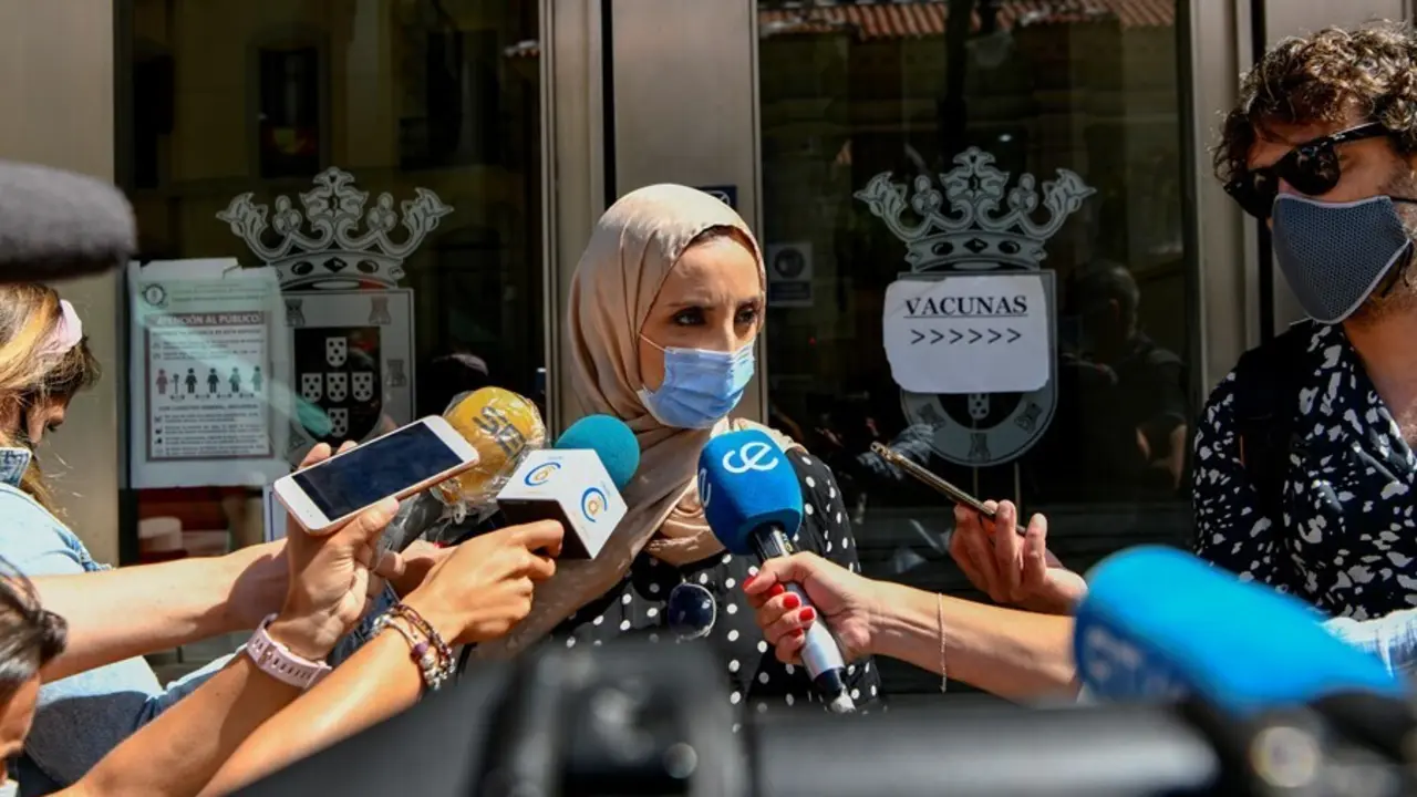 Archivo - La portavoz del Movimiento por la Dignidad y la Ciudadan&iacute;a de Ceuta (MDyC), Fatima Hamed
