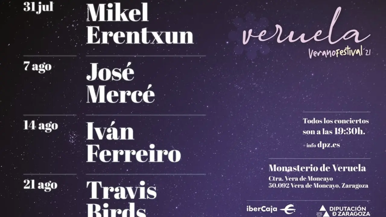 El concierto de Mikel Erentxun abre este s&aacute;bado el festival Veruela Verano 2021.