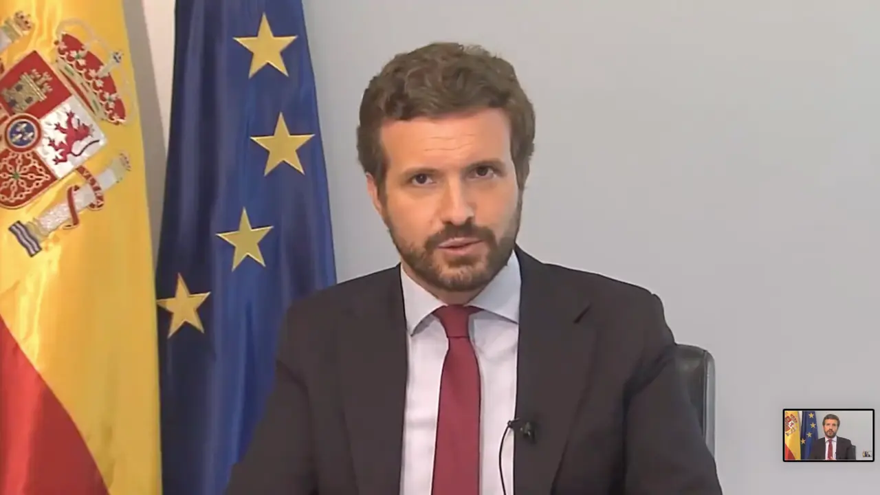 El lider del PP, Pablo Casado.