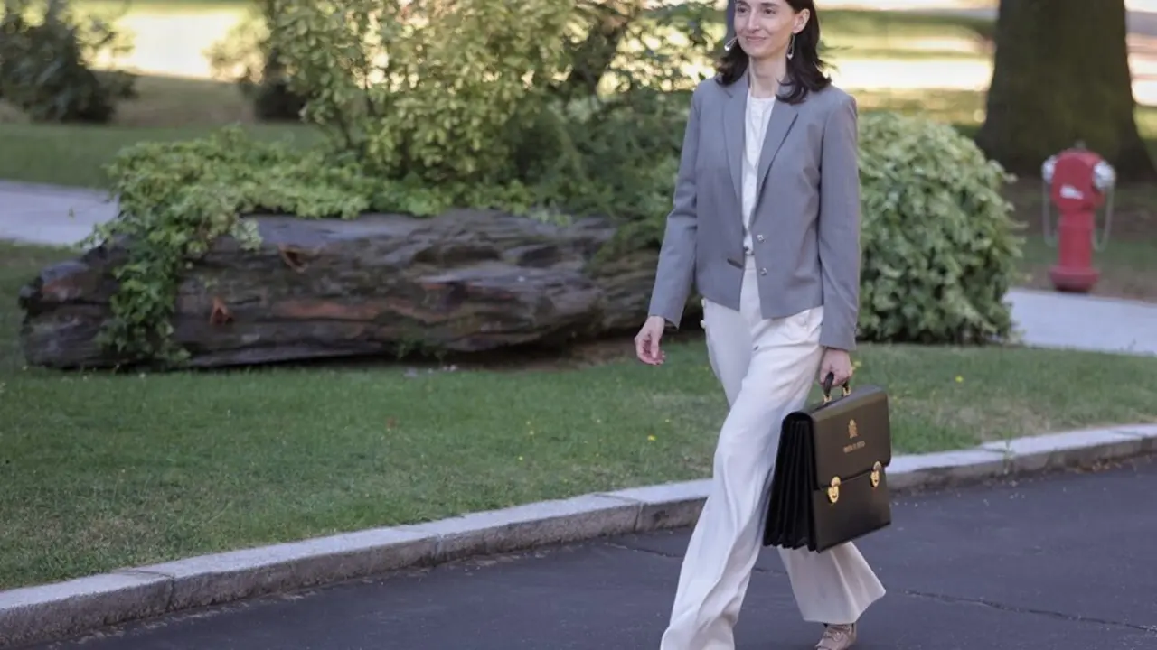 La ministra de Justicia, Pilar Llop, llega al Palacio de la Moncloa para participar en el primer Consejo de Ministros tras la remodelaci&oacute;n del Gobierno