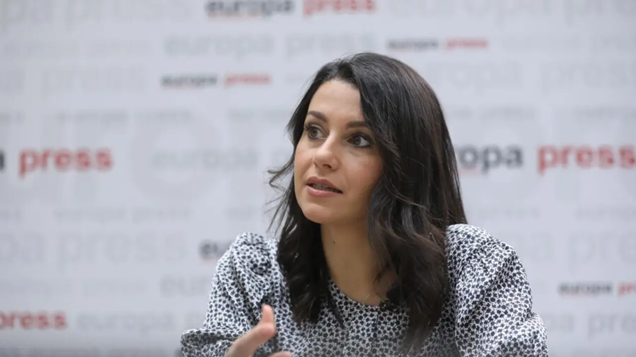 La presidenta de Ciudadanos, In&eacute;s Arrimadas, durante una entrevista con Europa Press.