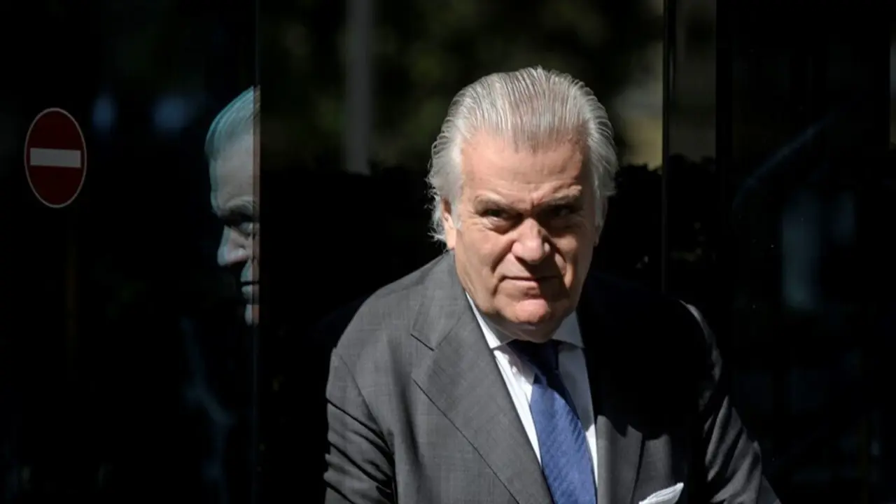 El ex tesorero del PP Luis B&aacute;rcenas, a su salida de la sede de la Audiencia Nacional