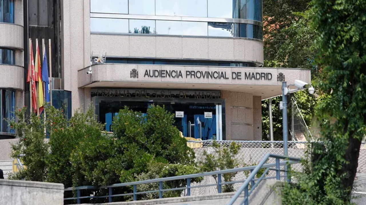 Archivo - Fachada de la Audiencia Provincial de Madrid