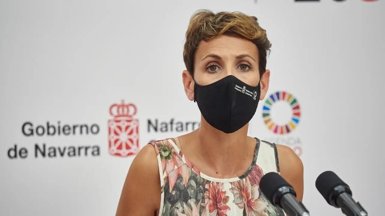 La presidenta de Navarra, Mar&iacute;a Chivite