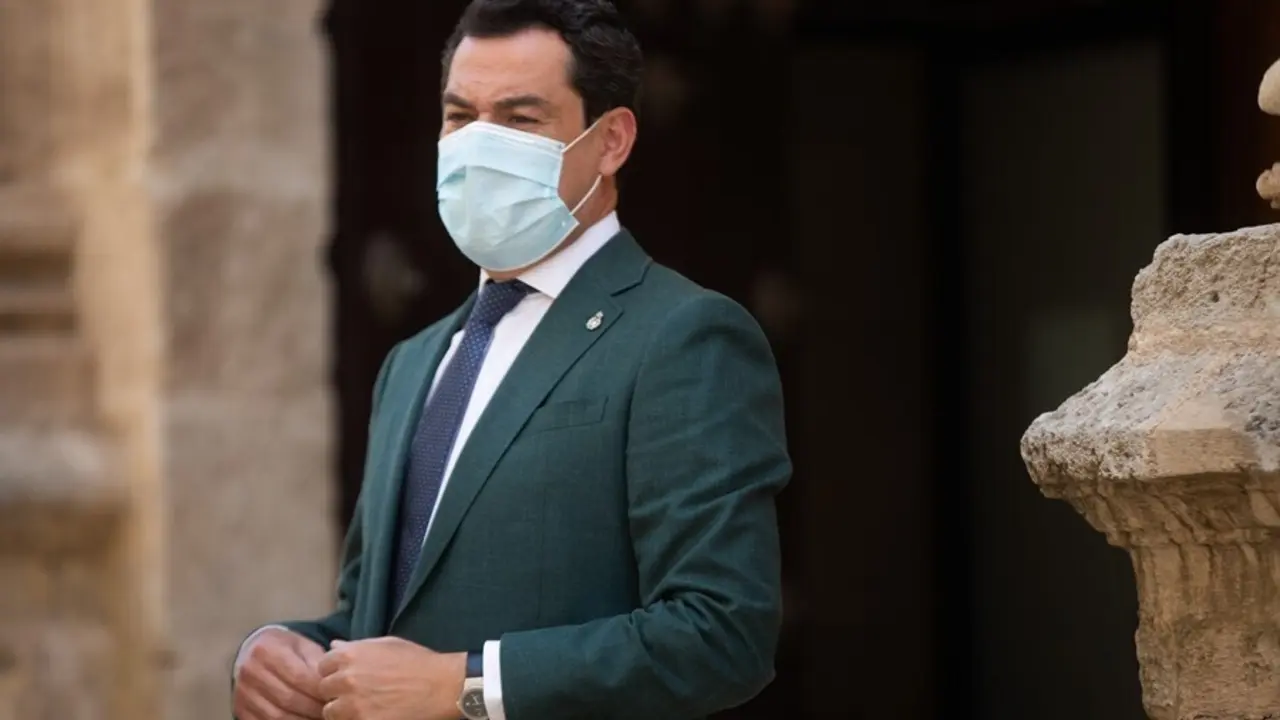El presidente de la Junta de Andaluc&iacute;a, Juanma Moreno