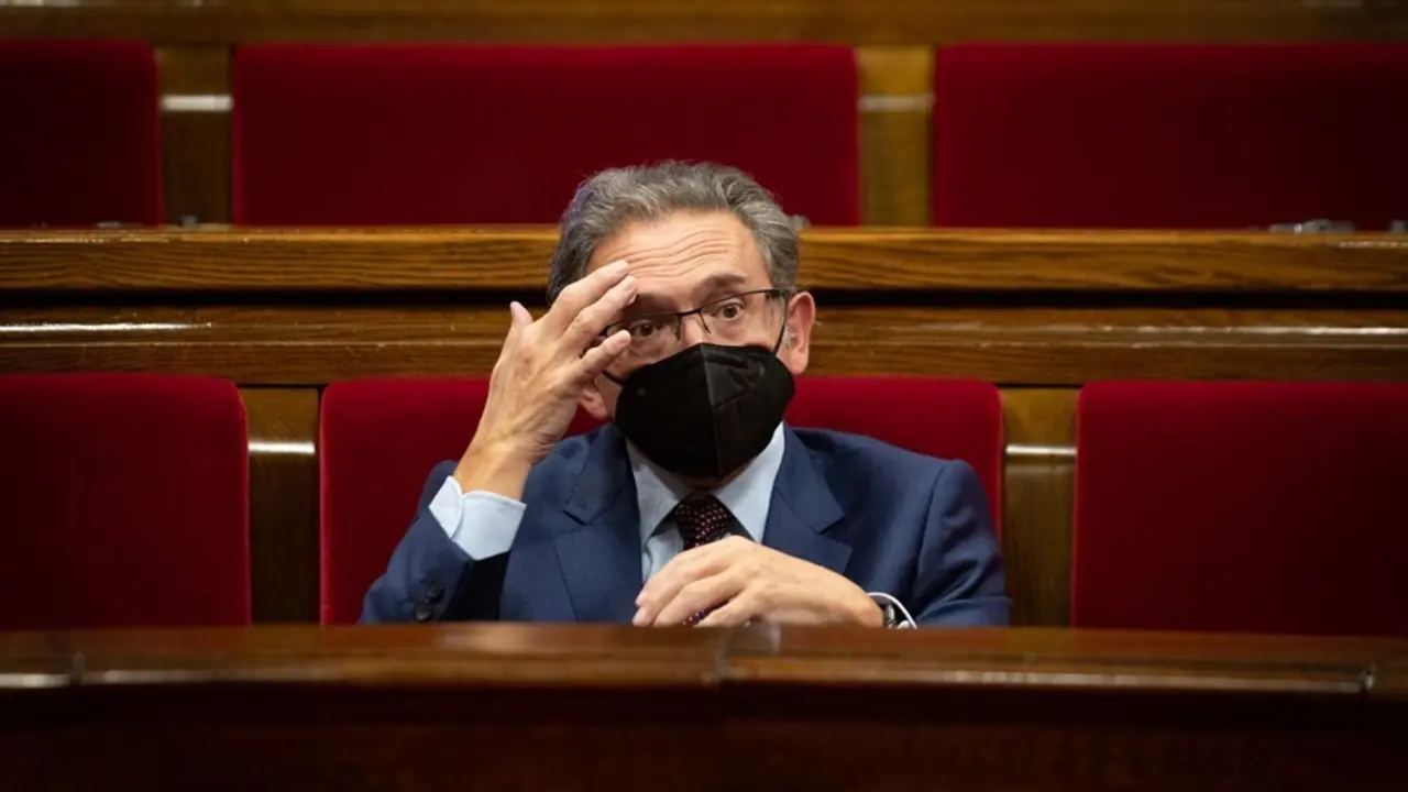El conseller de Econom&iacute;a y Hacienda de la Generalitat, Jaume Gir&oacute;, durante una sesi&oacute;n plenaria en el Parlament de Catalu&ntilde;a, a 29 de julio de 2021, en Barcelona, Catalunya, (Espa&ntilde;a). El pleno, el &uacute;ltimo antes del par&oacute;n estival, ha girado en torno a la gest