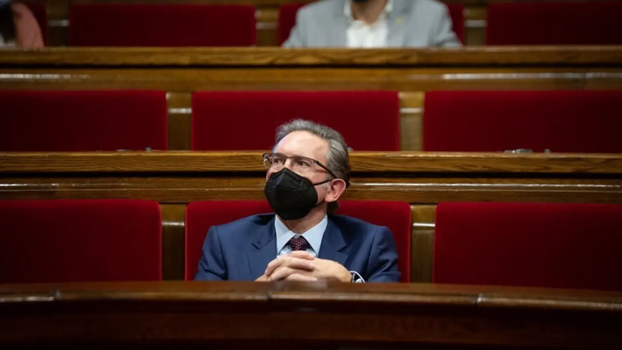 El conseller de Econom&iacute;a y Hacienda de la Generalitat, Jaume Gir&oacute;, durante una sesi&oacute;n plenaria en el Parlament de Catalu&ntilde;a, a 29 de julio de 2021, en Barcelona, Catalunya, (Espa&ntilde;a). 