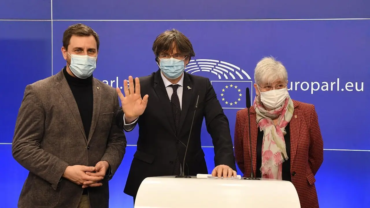 Rueda de prensa de los eurodiputados catalanes en Bruselas - Jan Van De Vel/European Parliame / DPA - Archivo