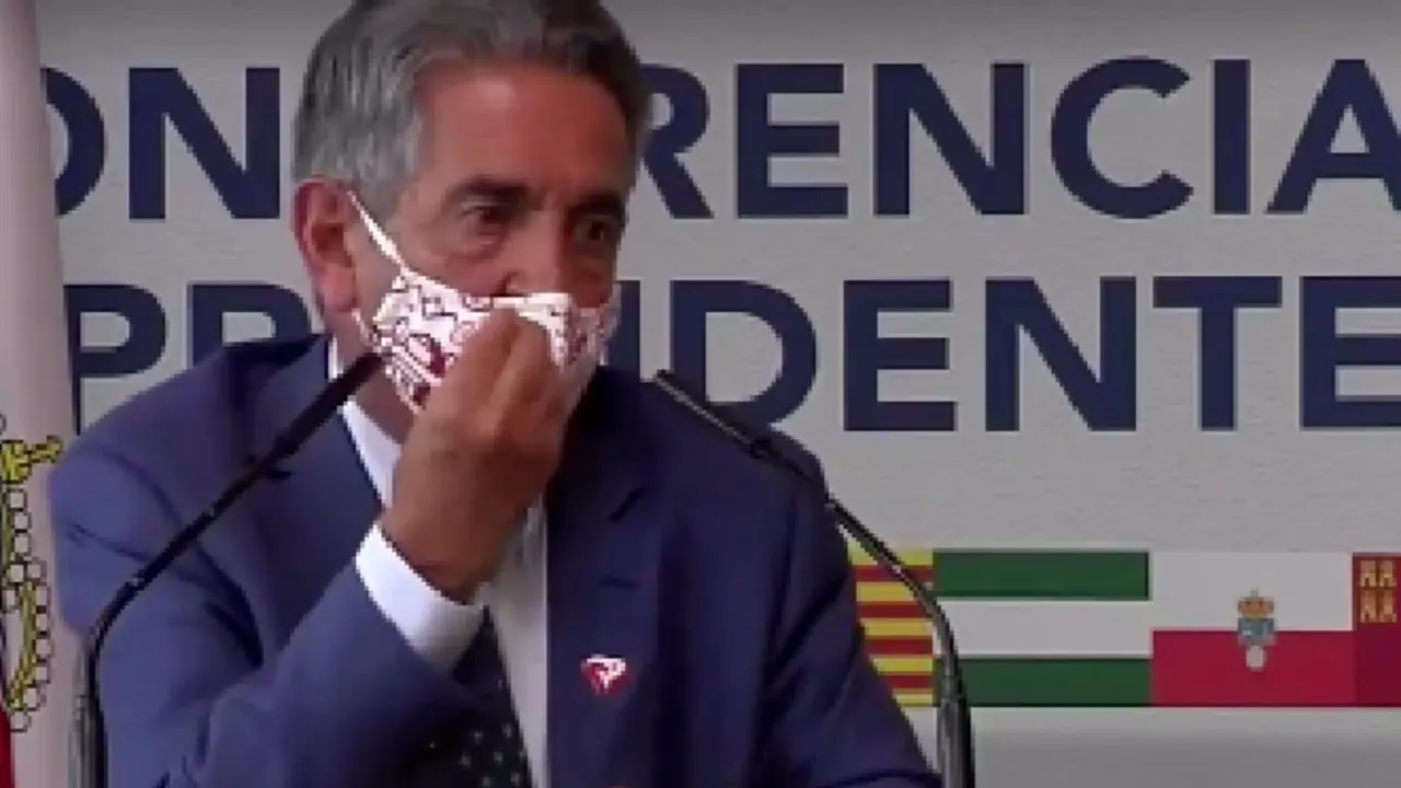 El presidente de Cantabria, M. A. Revilla.