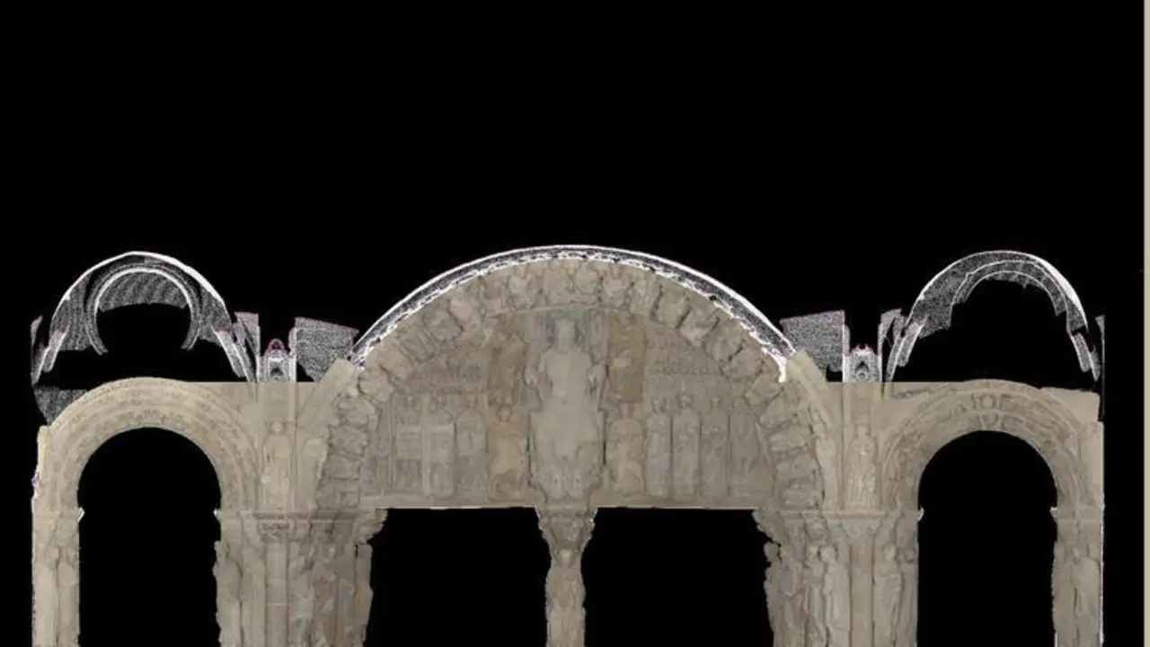 Portada del libro 'La restauraci&oacute;n del P&oacute;rtico de la Gloria'