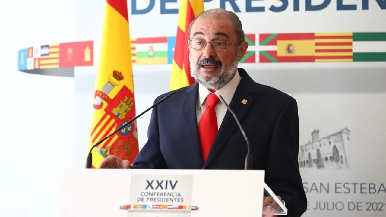 El presidenre aragon&eacute;s, Javier Lamb&aacute;n