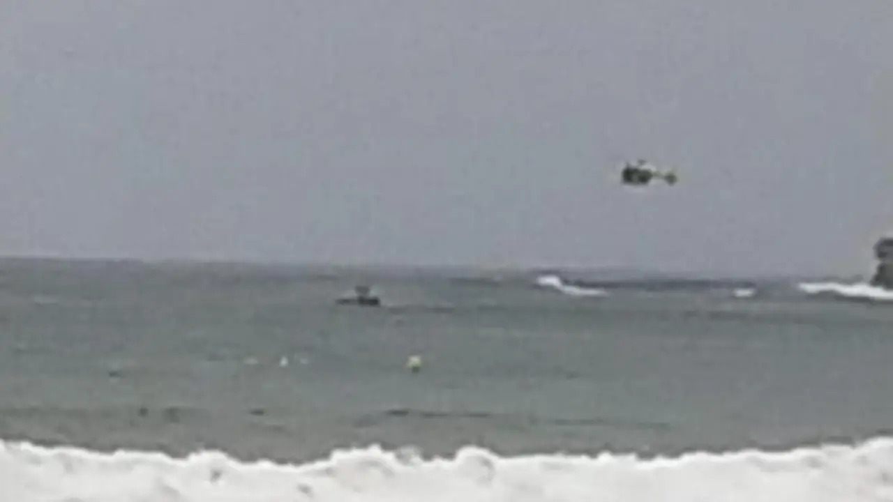 Rescate mar&iacute;timo en Gij&oacute;n.