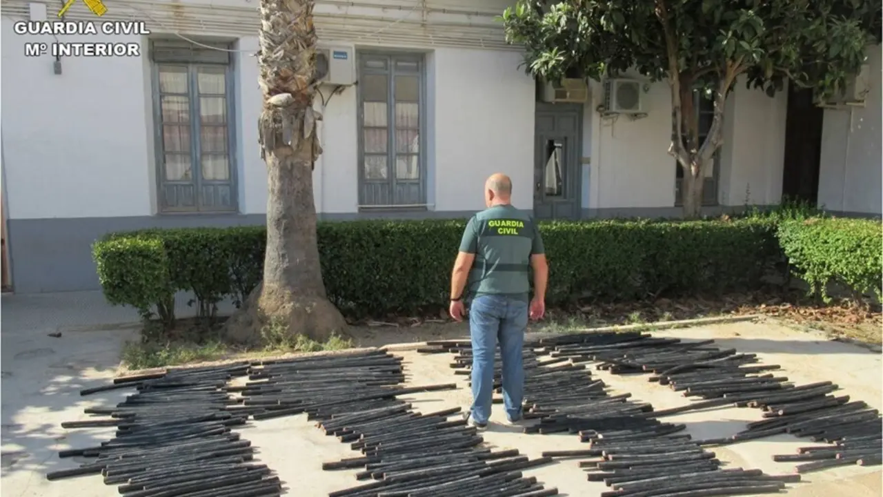 Cobre intervenido por la Guardia Civil