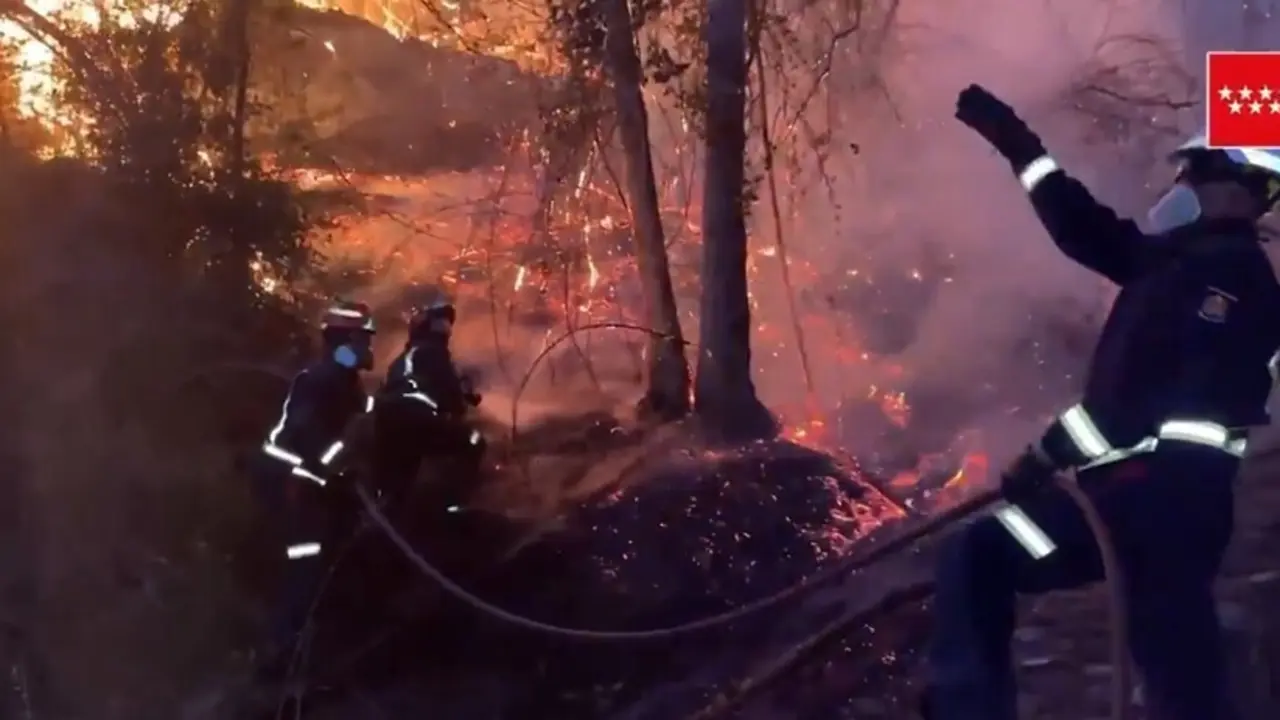 Incendio declarado en San Mart&iacute;n de Valdeiglesias.