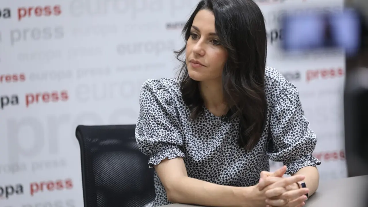 La presidenta de Ciudadanos, In&eacute;s Arrimadas, durante una entrevista con Europa Press.