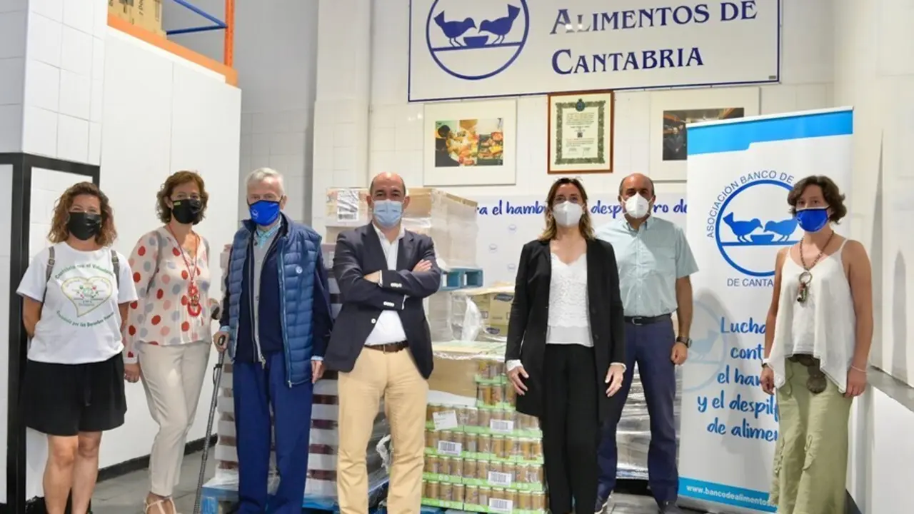 Donanci&oacute;n de Santander al Banco de Alimentos