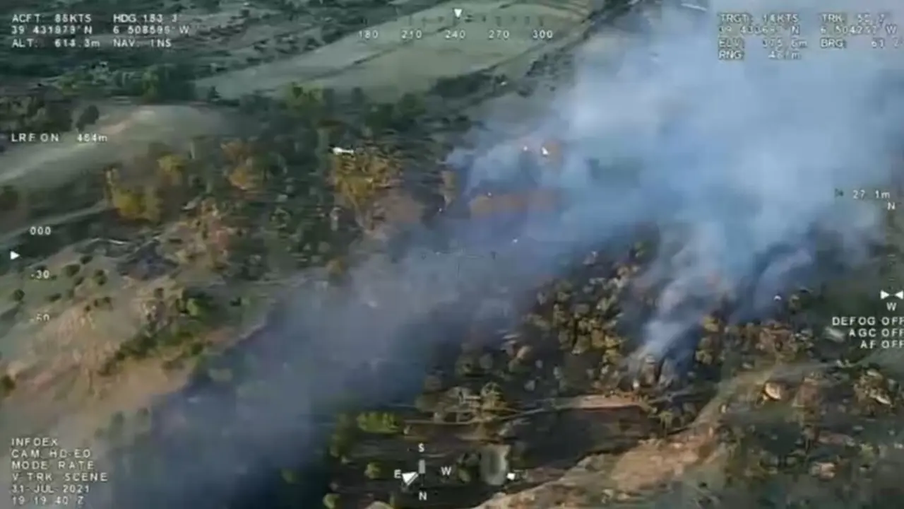 Incendio en Malpartida de C&aacute;ceres