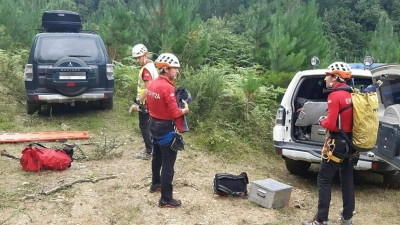 Operativo de rescate de la Ertzaintza