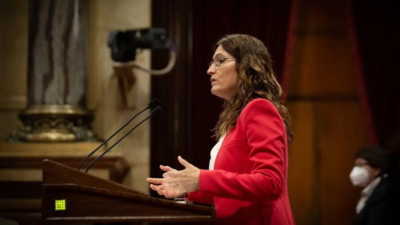 La consellera de la Presidencia, Laura Vilagr&agrave;