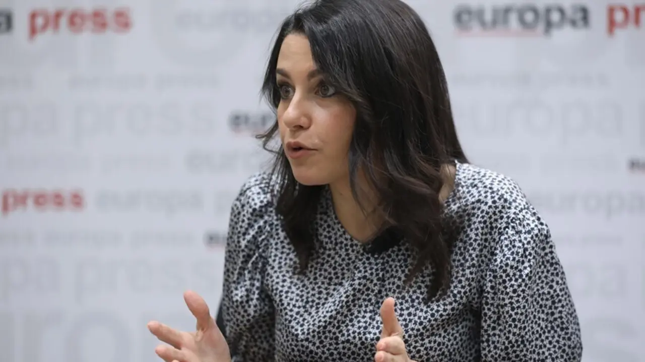La presidenta de Ciudadanos, In&eacute;s Arrimadas, durante una entrevista con Europa Press.