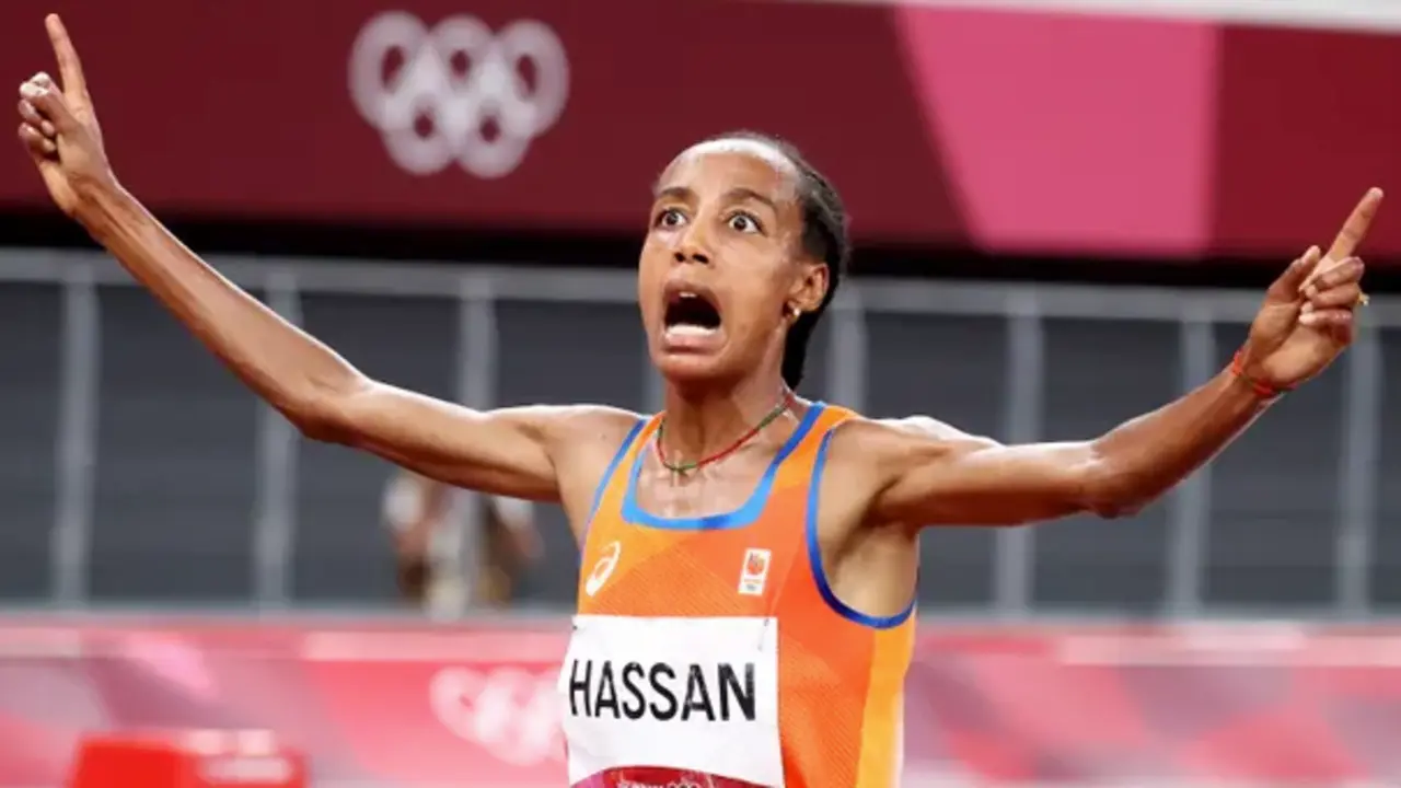 Sifan Hassan gana el oro en los 5.000 metros para Holanda. Fotograf&iacute;a: Diego Azubel/EPA