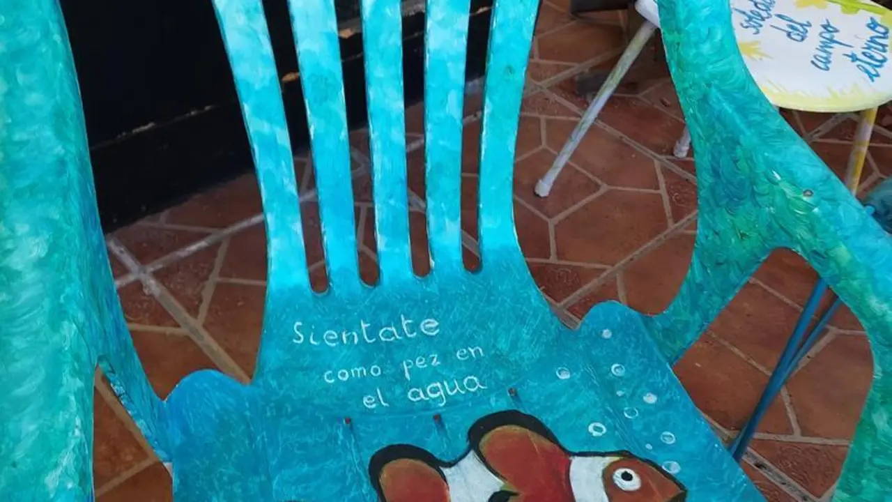 Una silla participante en la iniciativa 'Silla Solidaria'-