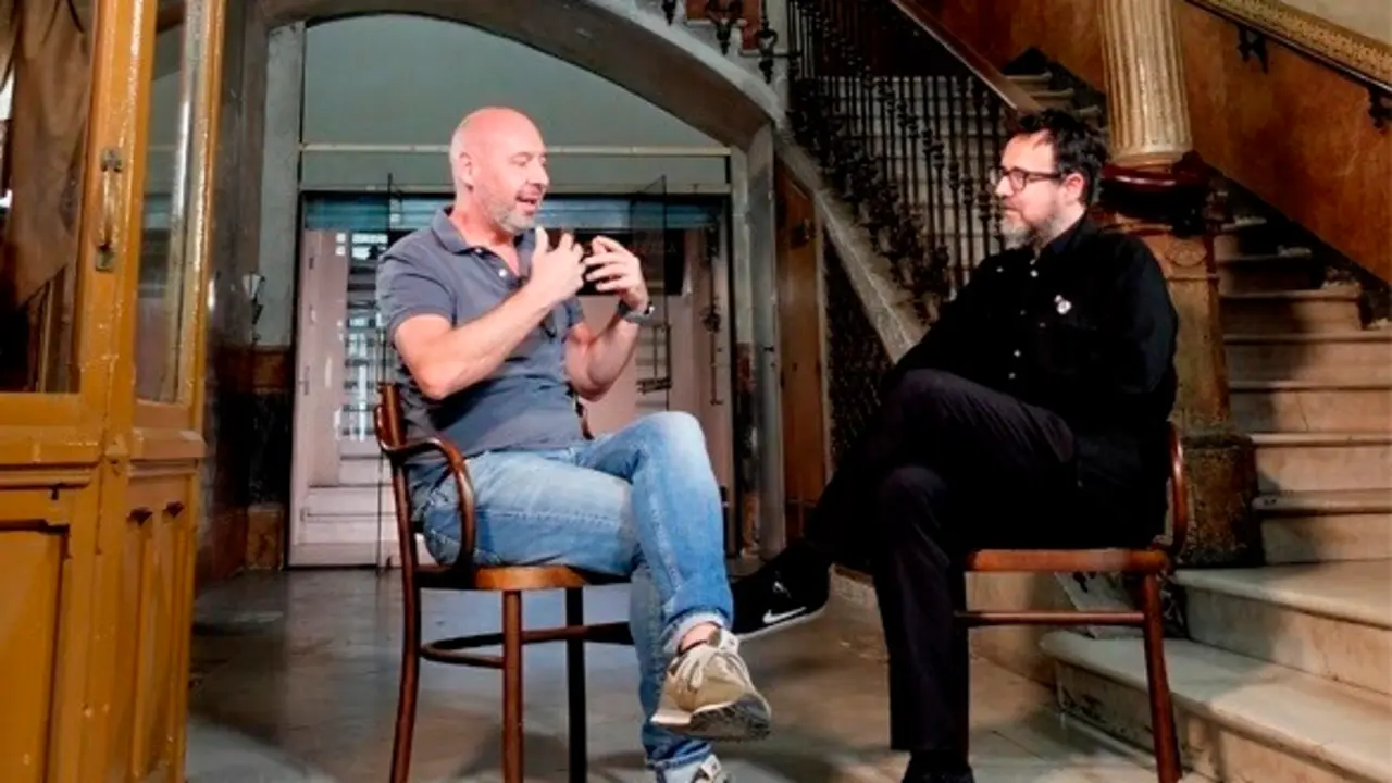 Los cineastas Jaume Balaguer&oacute; y Paco Plaza en el rodaje del documental &lsquo;REC. Terror sin pausa&rsquo;, de Diego L&oacute;pez-Fern&aacute;ndez
