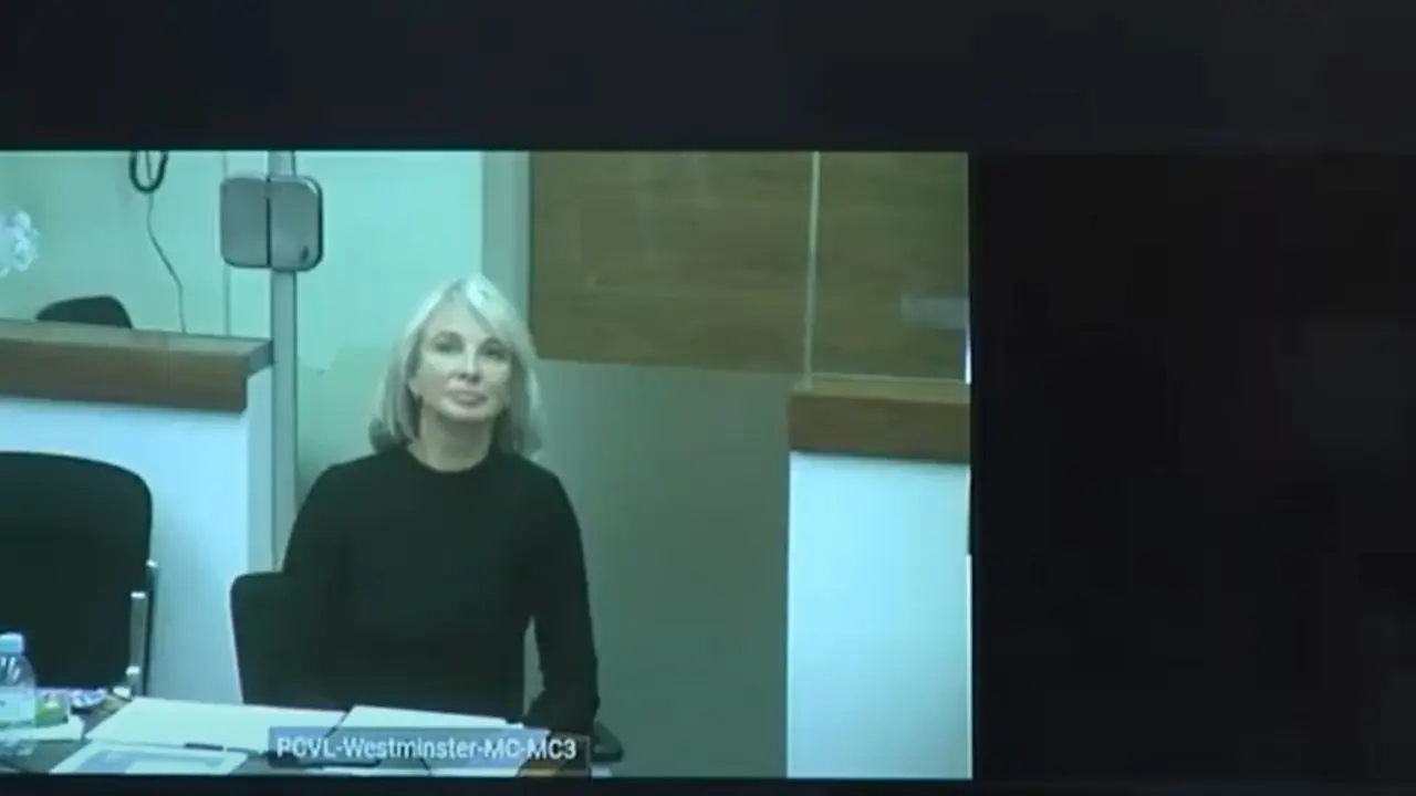 Archivo - Declaraci&oacute;n por videoconferencia de Corinna Larsen en el juicio contra el comisario Villarejo.