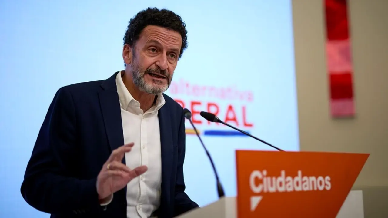 El vicesecretario general y portavoz del Comit&eacute; Ejecutivo de Ciudadanos, Edmundo Bal, durante una rueda de prensa en la sede nacional del partido, a 7 de julio de 2021, en Madrid (Espa&ntilde;a). 