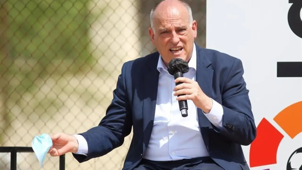 Archivo - El presidente de LaLiga, Javier Tebas. - Irina R. Hipolito/AFP7 / Europa Press - Archivo