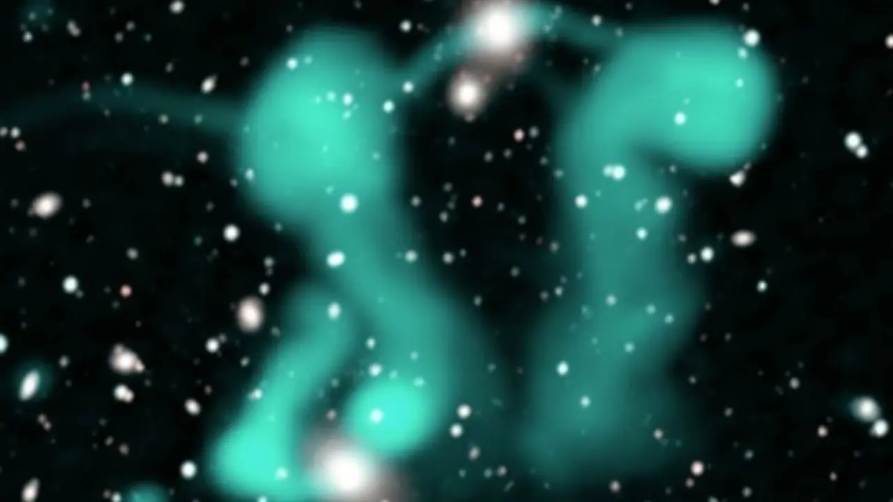Nubes de electrones nunca antes vistas alrededor de galaxias se asemejan a 'Fantasmas danzantes'