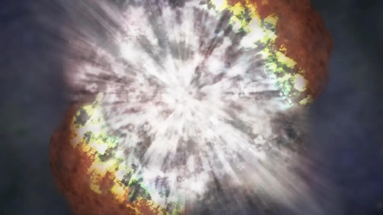 Ilustraci&oacute;n de una explosi&oacute;n de supernova