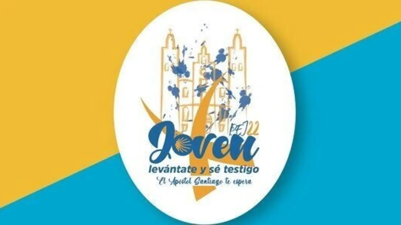 Cartel de la Peregrinaci&oacute;n Europea de J&oacute;venes a Santiago 2022
