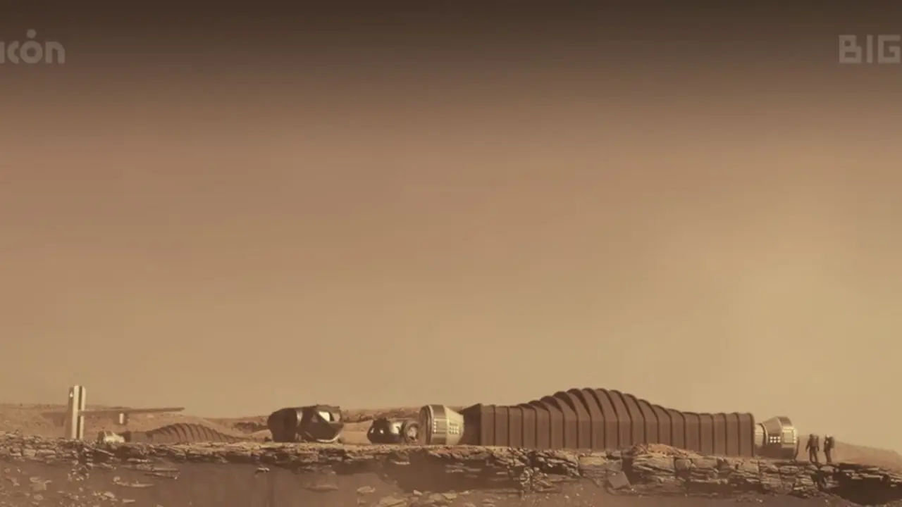Representaci&oacute;n visual en Marte del concpeto Mars Dune Alpha