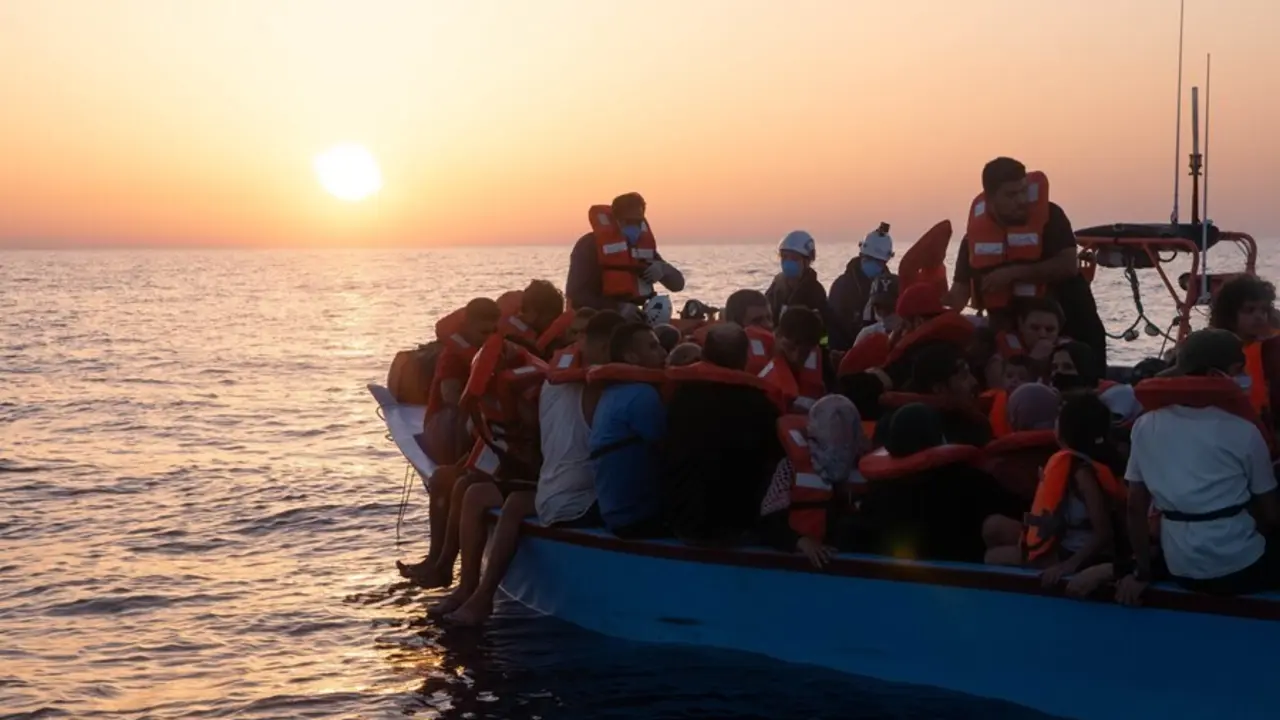 Rescate de migrantes por el barco 'Sea Watch 3' en el Mediterr&aacute;neo