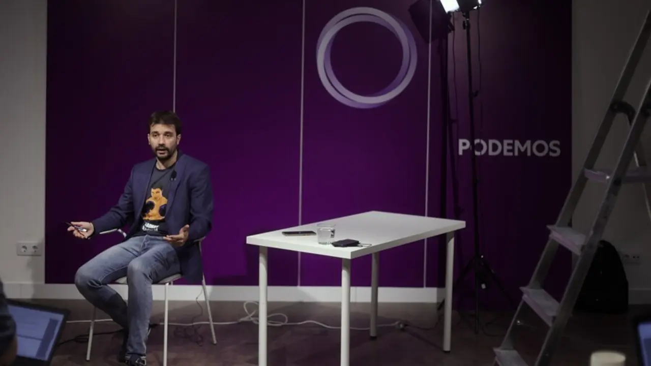 El  secretario de Educaci&oacute;n de la direcci&oacute;n estatal de Podemos, Javier S&aacute;nchez Serna