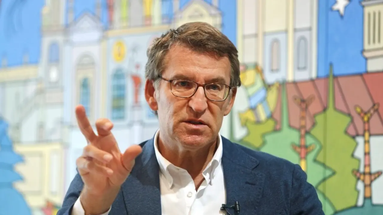 El presidente de la Xunta de Galicia, Alberto N&uacute;&ntilde;ez Feij&oacute;o, durante una entrevista con Europa Press.