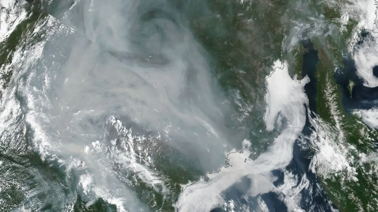 Area afectada por los incendios