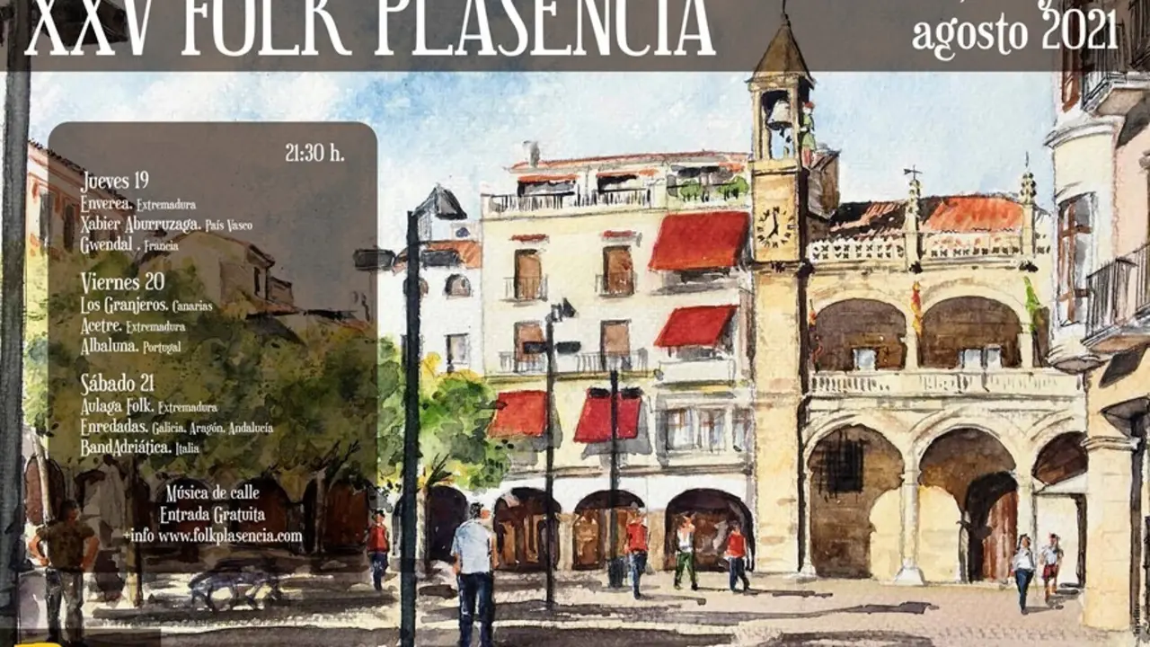Cartel del festival Folk de Plasencia